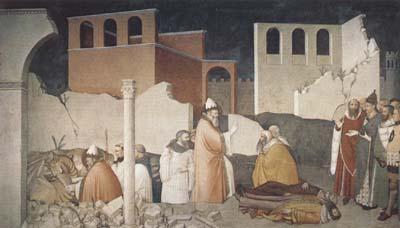 Ambrogio Lorenzetti St Sylvester Sealing thte Dragon's Mouth (mk08) oil painting picture